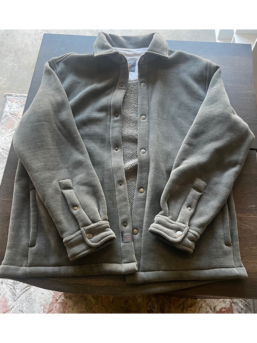 Legacy Copper & Oak Men’s M Heavyweight Snap Front Jacket Shacket Gray